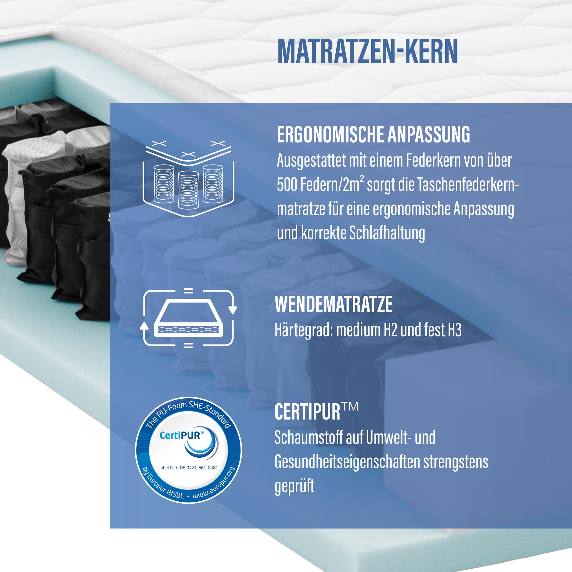 NOX Joy Taschenfederkernmatratze (Wendematratze)