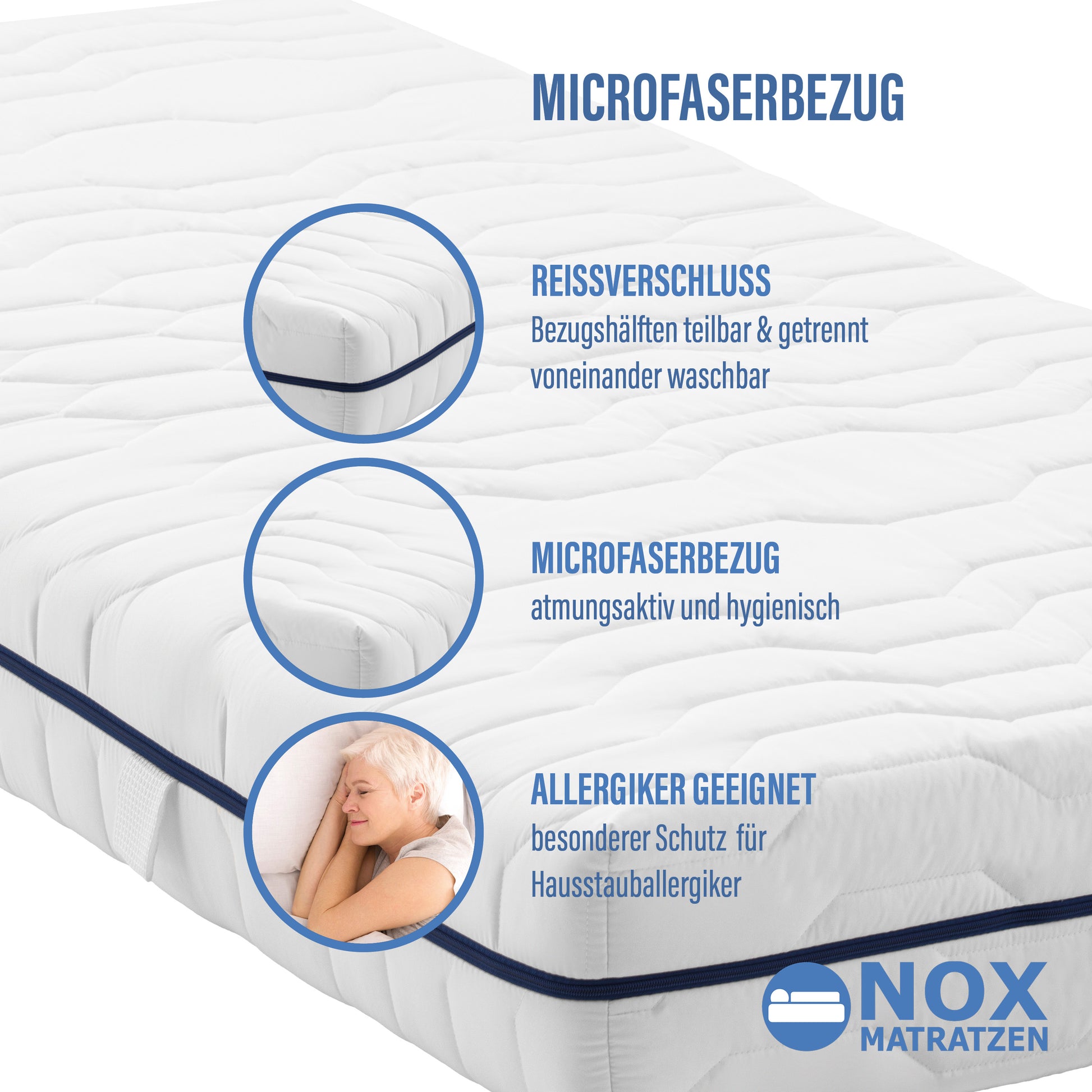 NOX Joy Taschenfederkernmatratze (Wendematratze)